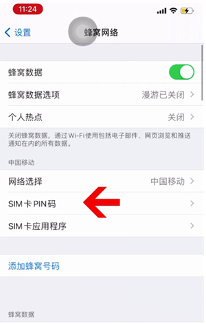 南涧苹果14维修网分享如何给iPhone14的SIM卡设置密码 