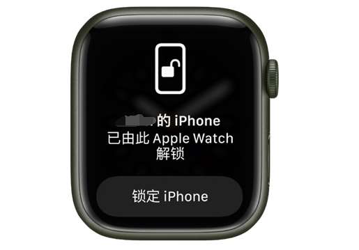 南涧苹果手机维修分享用 AppleWatch 解锁配备面容 ID 的 iPhone方法 