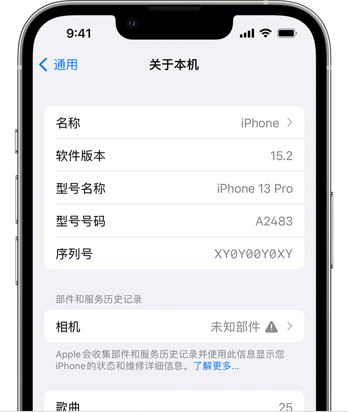 南涧苹果维修分享iPhone 出现提示相机“未知部件”是什么原因？ 