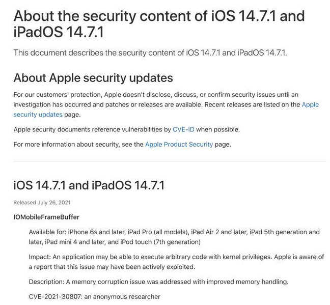 南涧苹果手机维修分享iOS 14.7.1 正式版更新内容及升级方法 